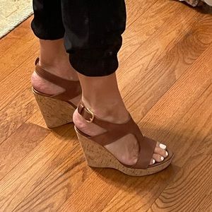 Stuart Weitzman wedge sandals. Size 6